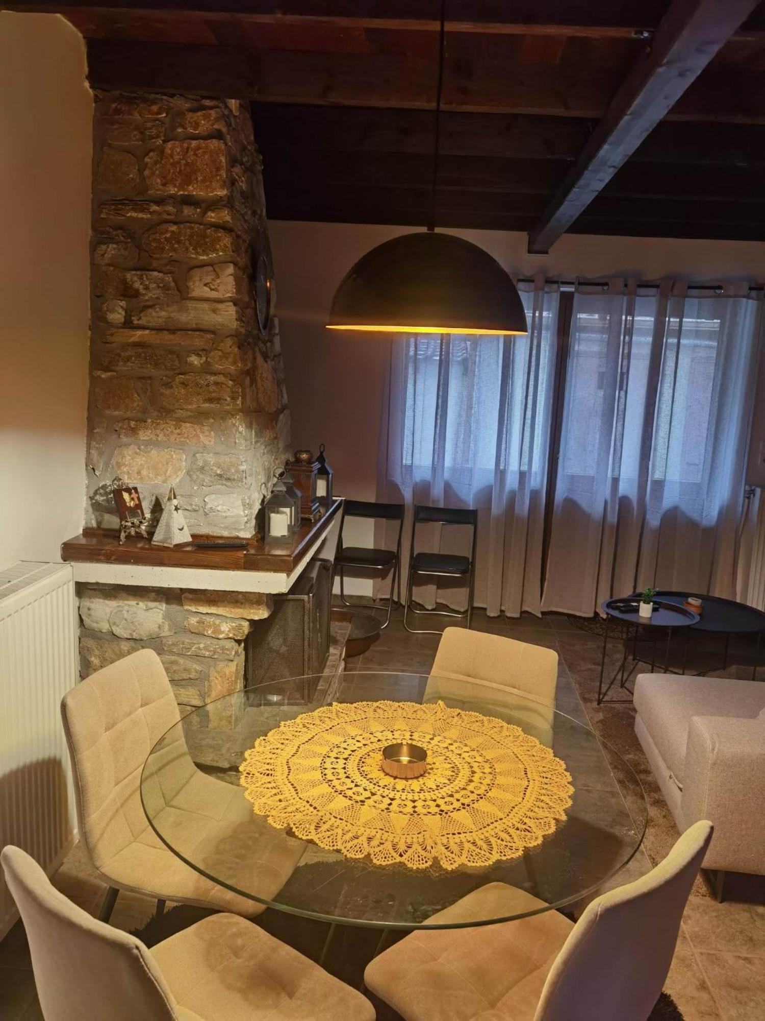 Traditional Stone Cottage In Palio Elatohori Экстерьер фото