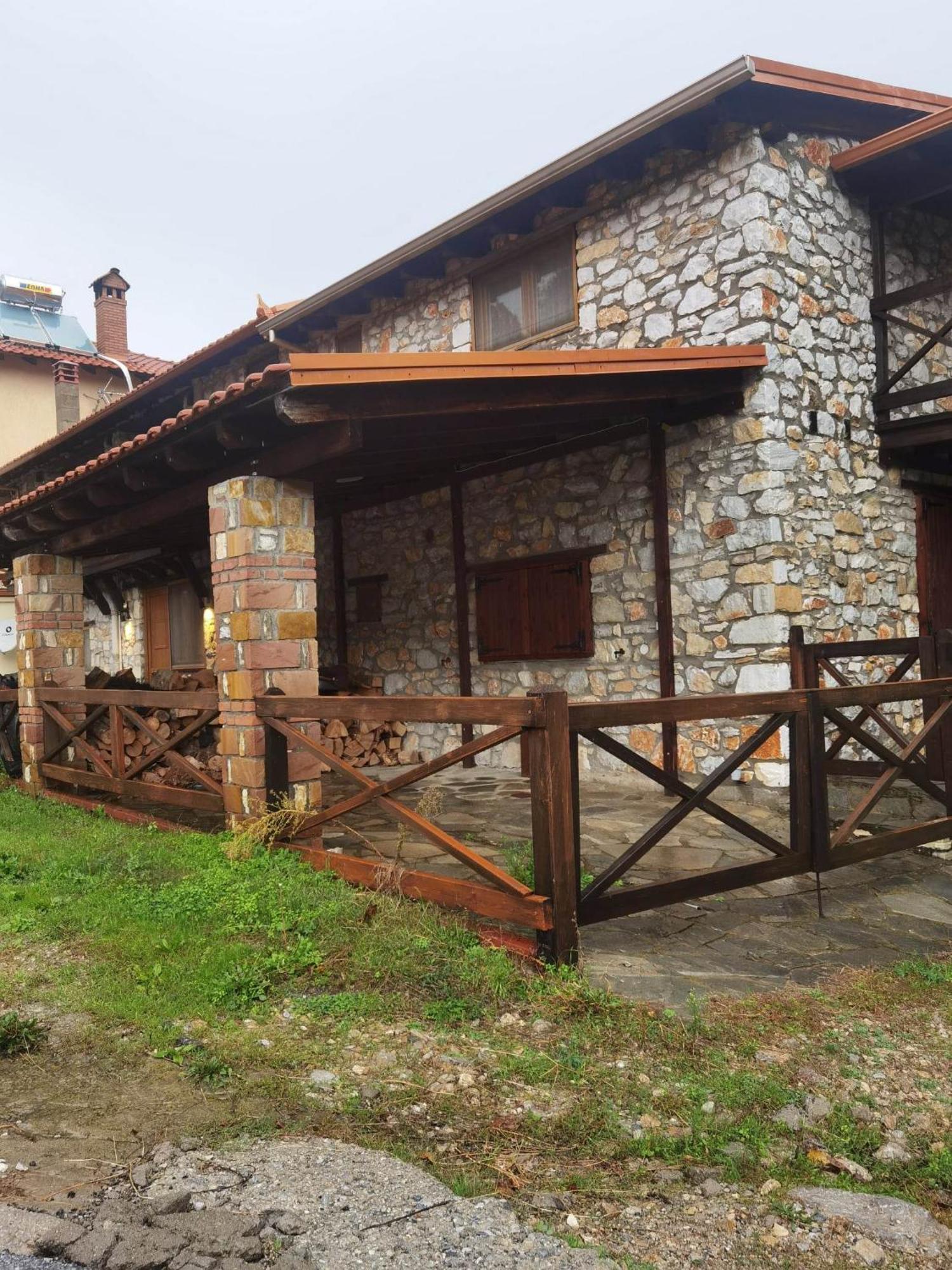 Traditional Stone Cottage In Palio Elatohori Экстерьер фото